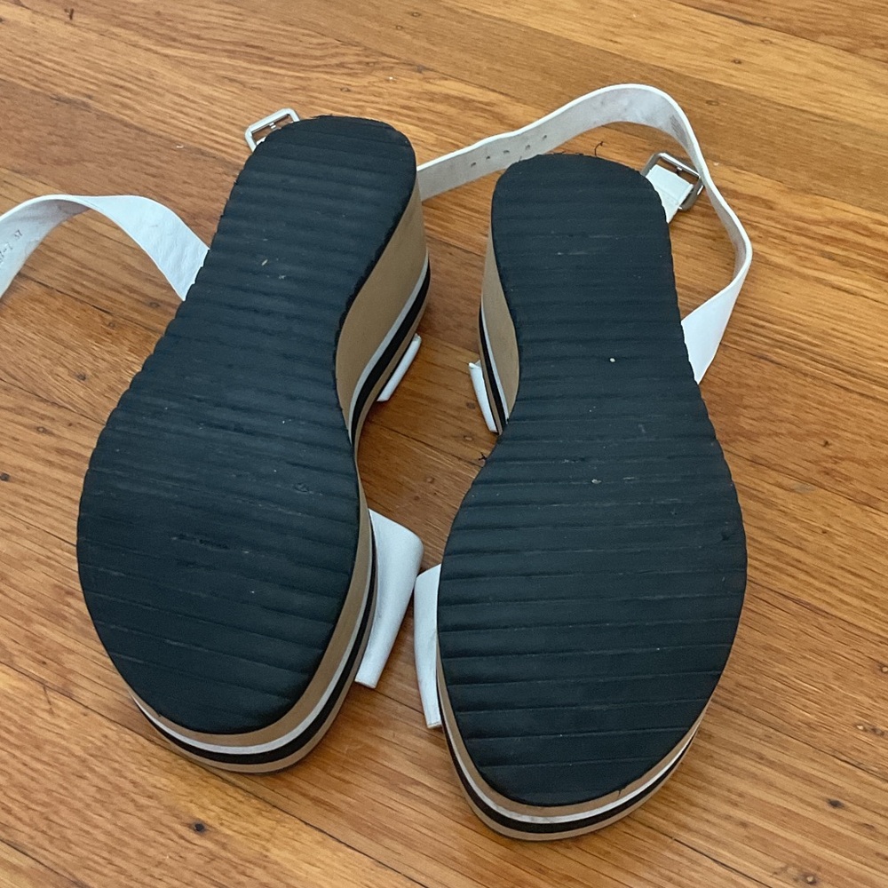 Alias Mae White Platform Ankle-Strap Sandals - image 4